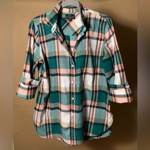 JCrew size 10 soft flannel button-down